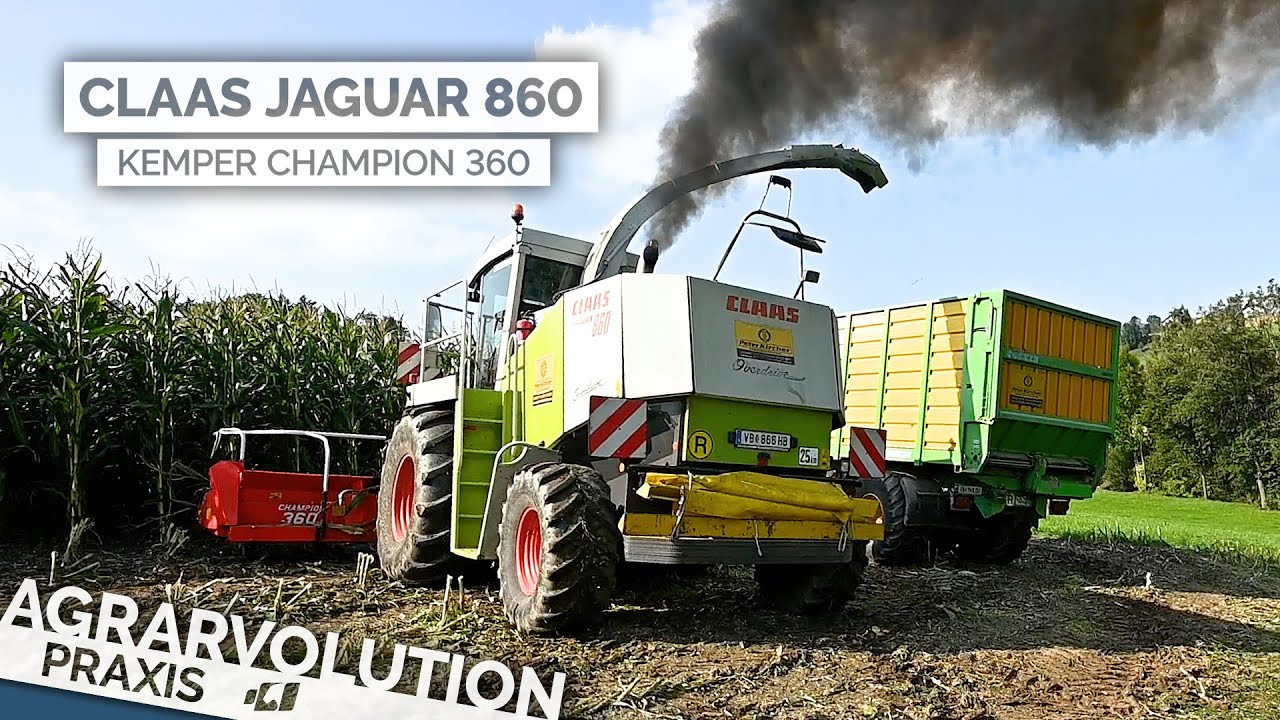 Harvesting corn silage with a Claas Jaguar 860 Overdrive • LU Peter Kircher | Agrarvolution Praxis