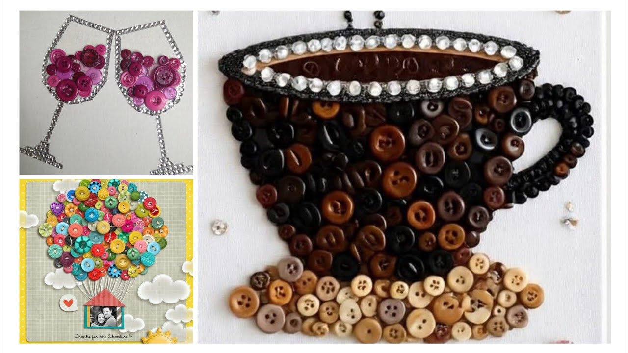 100+ Upcycling Button crafts ideas Diy Crafty design 