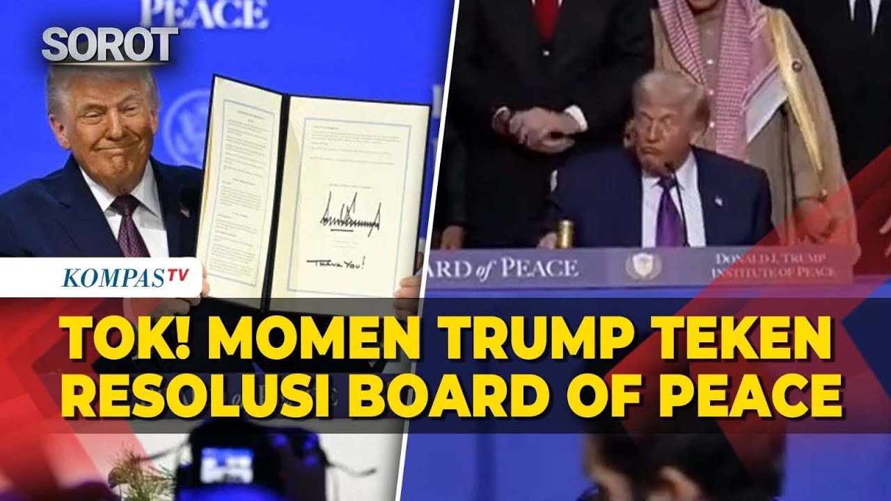 [Full Terjemahan] TOK! Trump Teken Resolusi Board of Peace, Komitmen 6,5 Miliar Dolar untuk Gaza