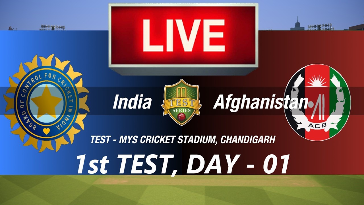 🛑1st TEST LIVE- INDIA vs AFGHANISTAN DAY-1🛑IND vs AFG🛑CRICKET 26 GAMEPLAY🛑LIVE MATCH STREAMING🏏