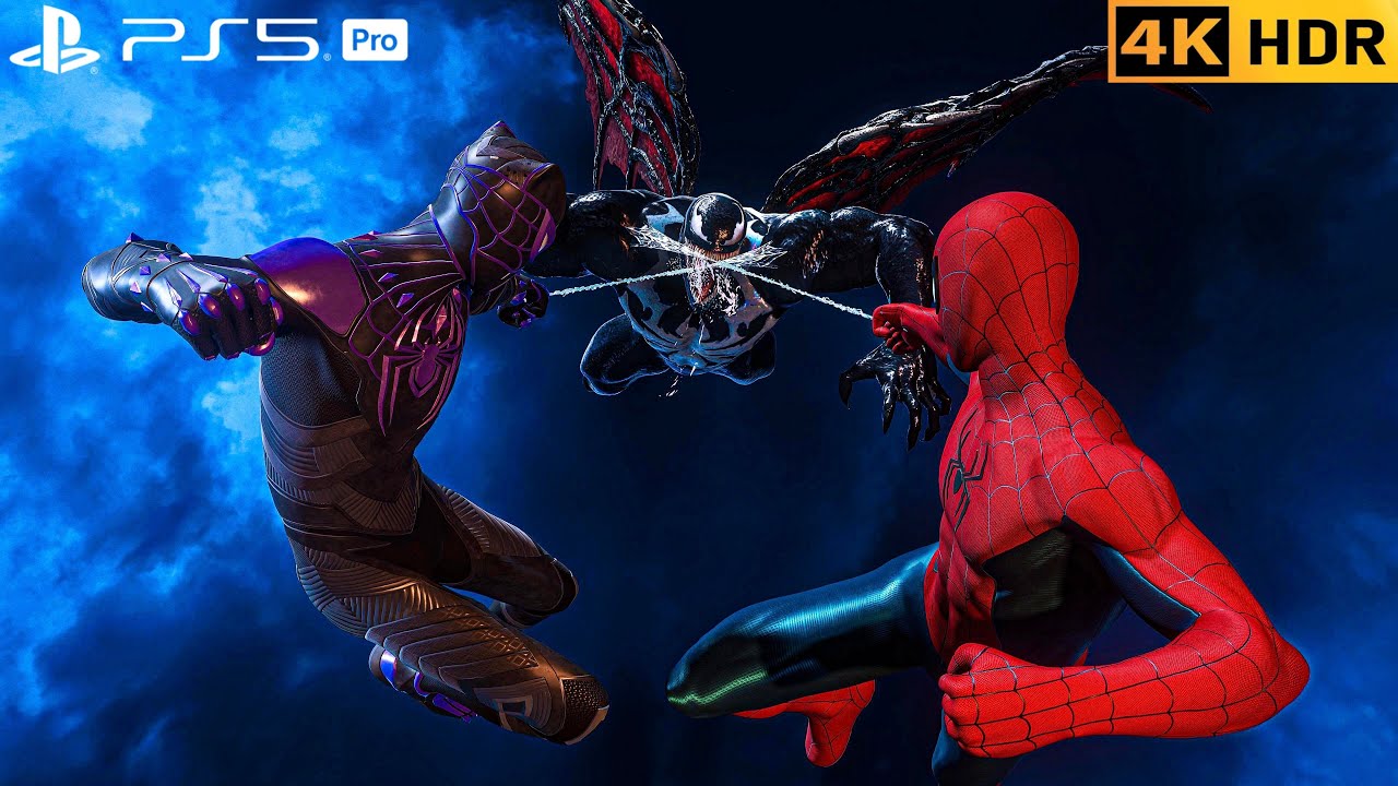 (PS5 PRO) Black Panther & Tom Holland Vs Venom| 4K HDR |