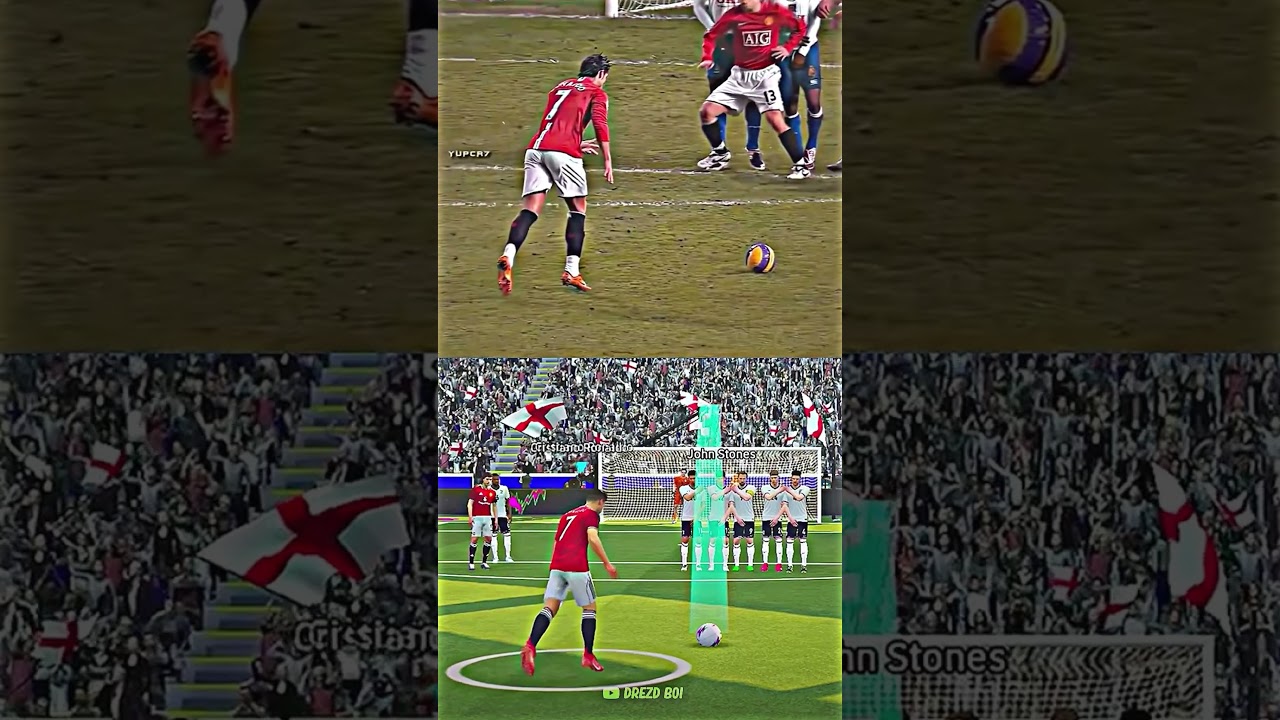 Did We Just Recreate Ronaldo 2008 Iconic Man United FK if eFot Bal 26😯🔥 #efootball2026 #edit