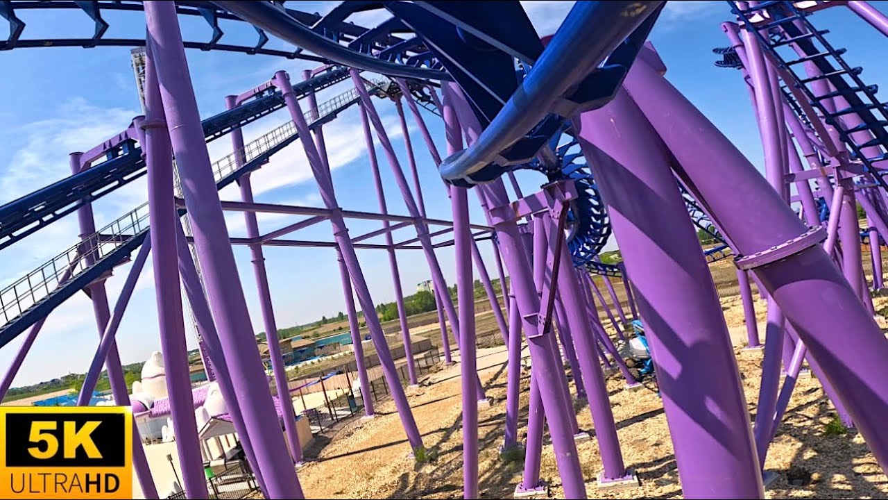 Nopuko Air Coaster POV 5K NEW Inverted Coaster Lost Island Theme Park Waterloo, IA