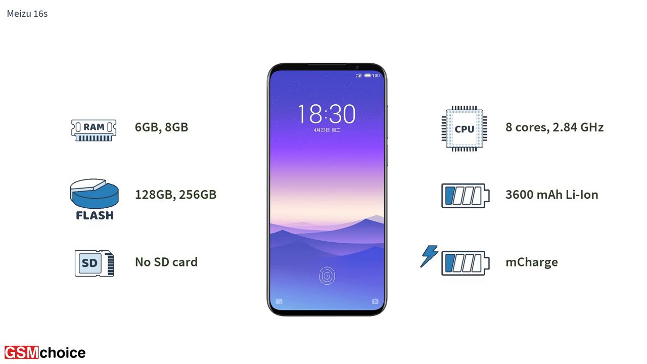 Meizu 16s - Smartphone specification by GSMchoice.com