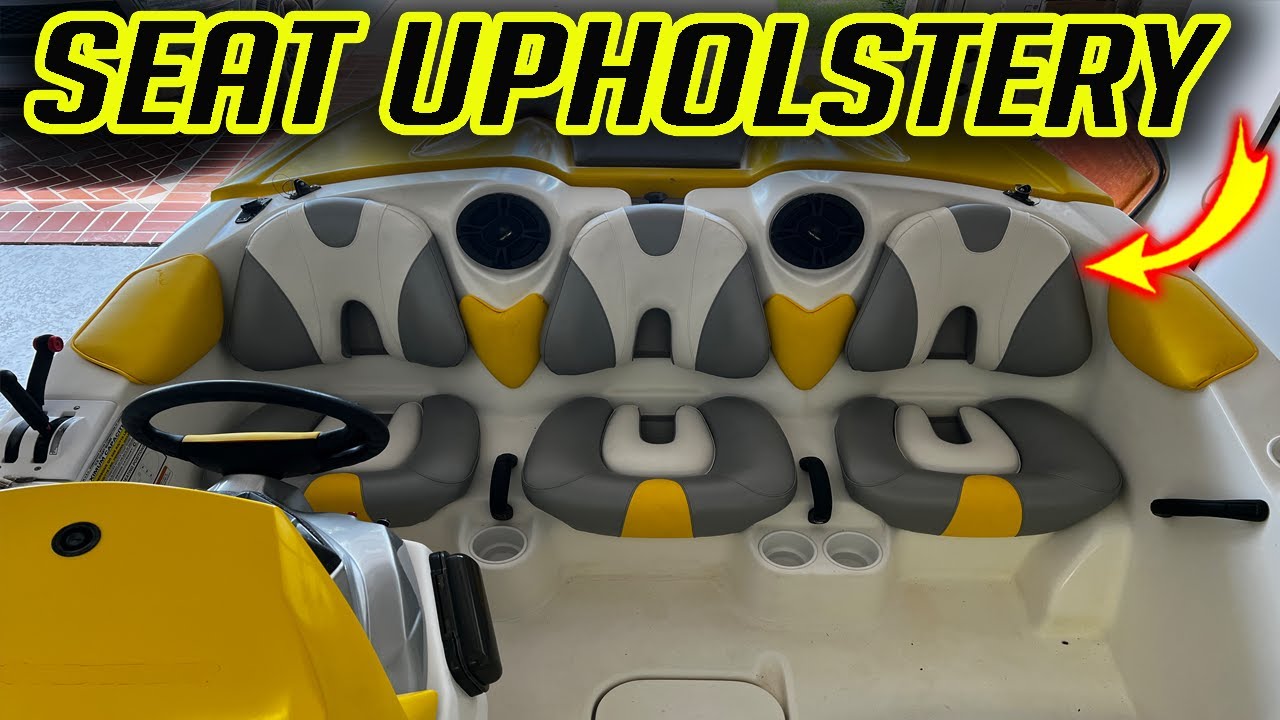 How to Seat Upholstery Repair Reupholstery on Seadoo Speedster Sportster Boat