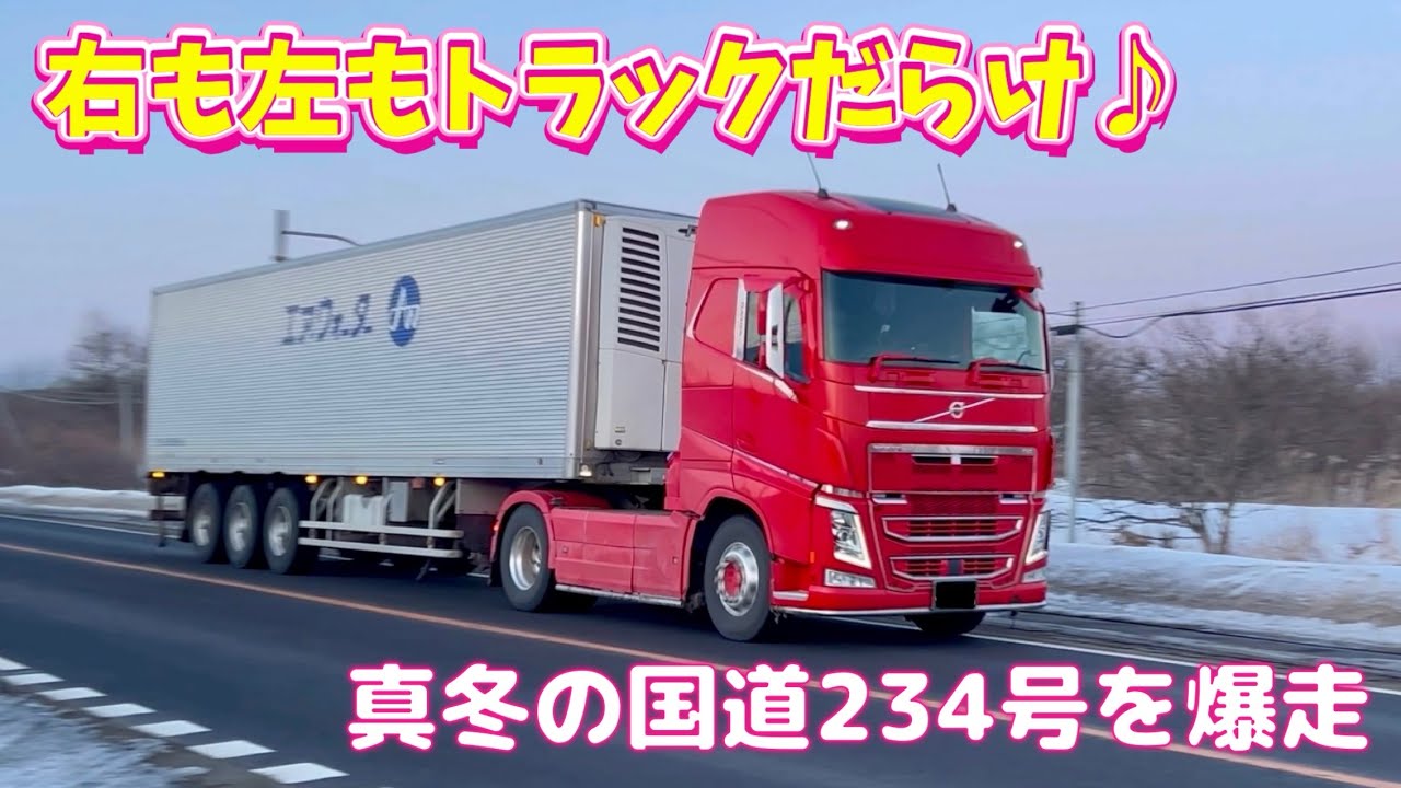 トラック走行動画🚚／真冬とは思えない暖かさの国道234号