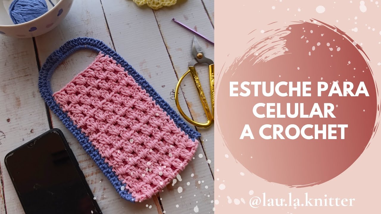 Cómo tejer un ESTUCHE PARA CELULAR a crochet #crochet #knitting #tutorial #crochetpattern 