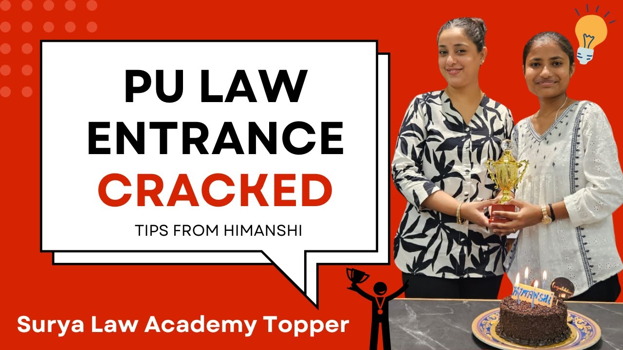 PU Law Entrance Topper: Himanshi's UILS Success Story 🏛️