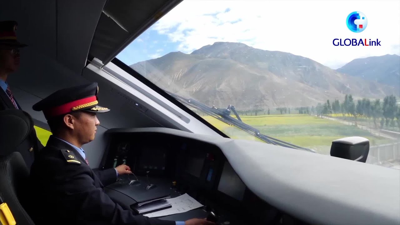 Bullet train driver in China's Tibet