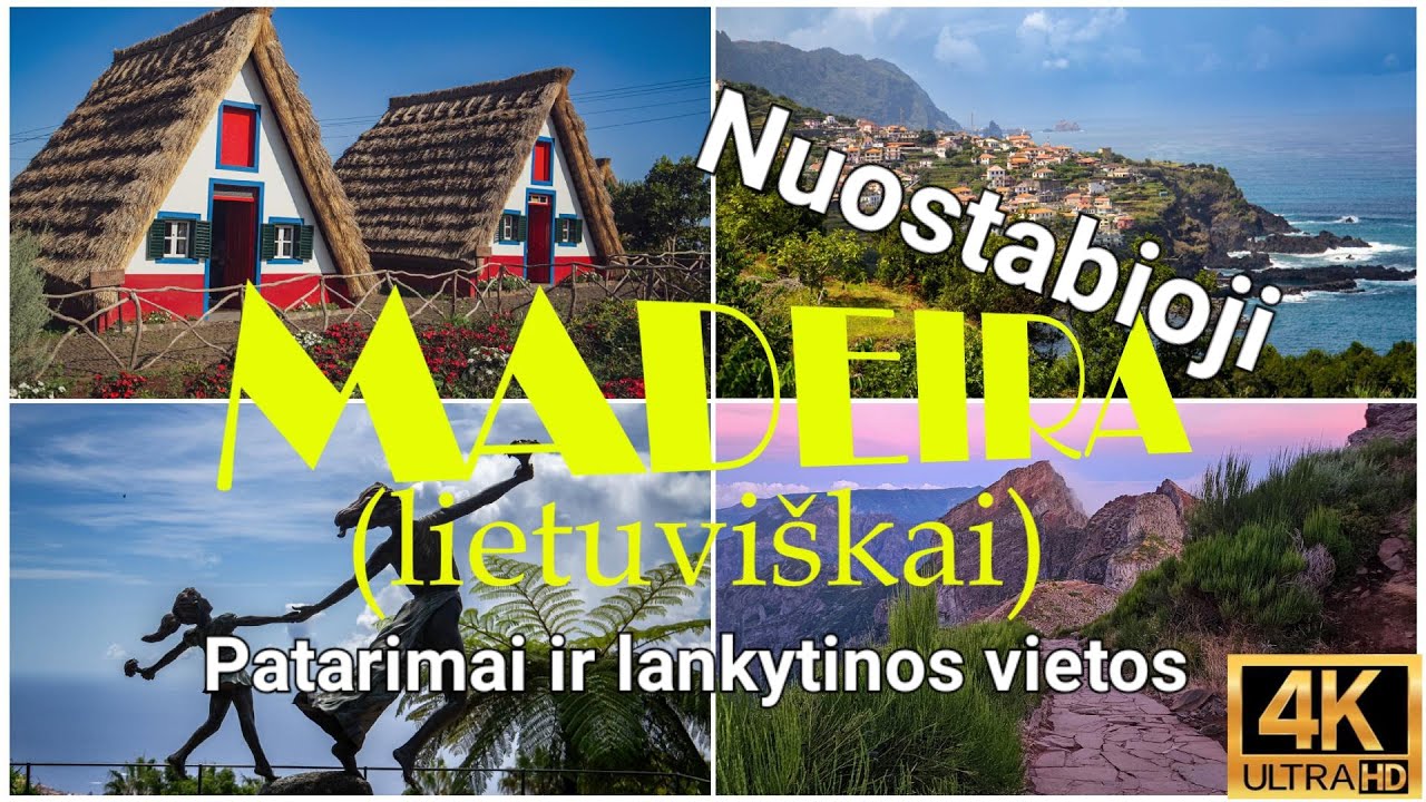 Madeiros salos panoraminiai vaizdai, kelionės patarimai ir rekomendacijos 4K