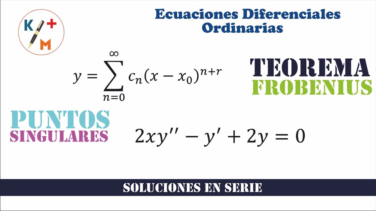 EDO -64. Teorema de Frobenius. Series de Potencia. Punto 15.Sección. 6.2. Dennis G. Zill