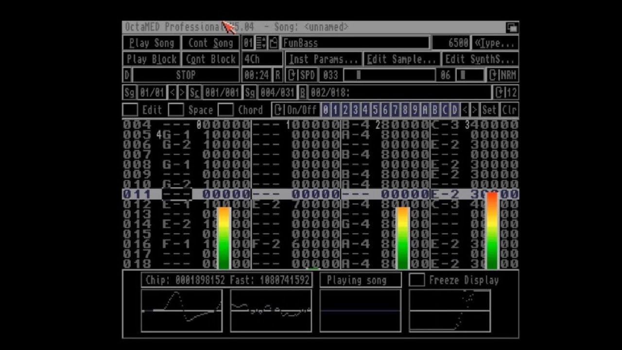 OctaMED Professional v5.04 .mod files, Amiga Games and OctaMED compilation 2