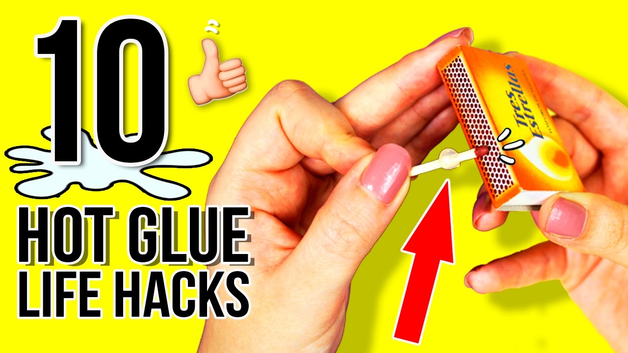TOP 10 HOT GLUE Life Hacks 🤓 Amazing TRICKS with HOT GLUE
