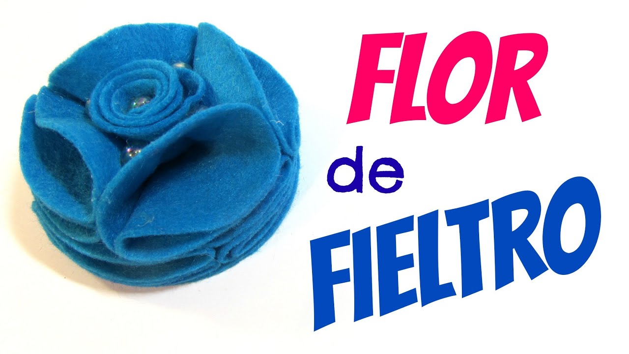Tutorial: Flores de fieltro. Felt flowers.