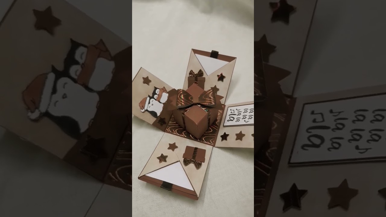 Mini Explosionsbox zu Weihnachten 