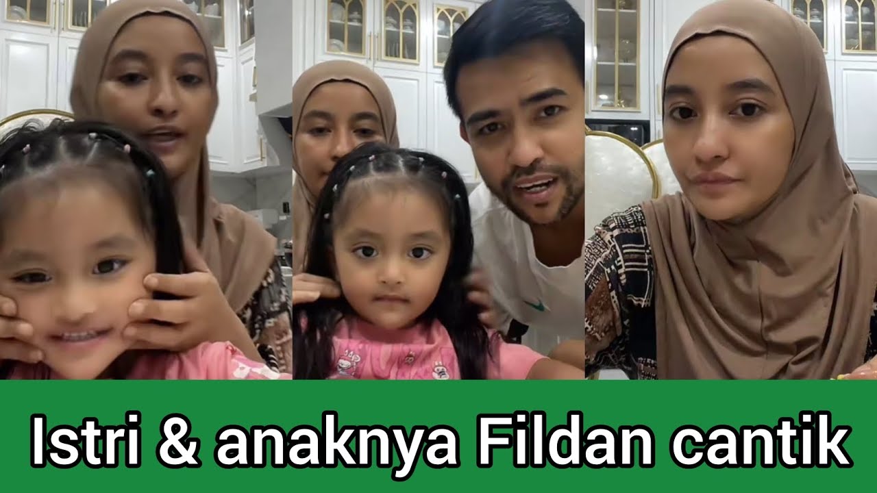 Istrinya Fildan siapkan makanan untuk makan sore