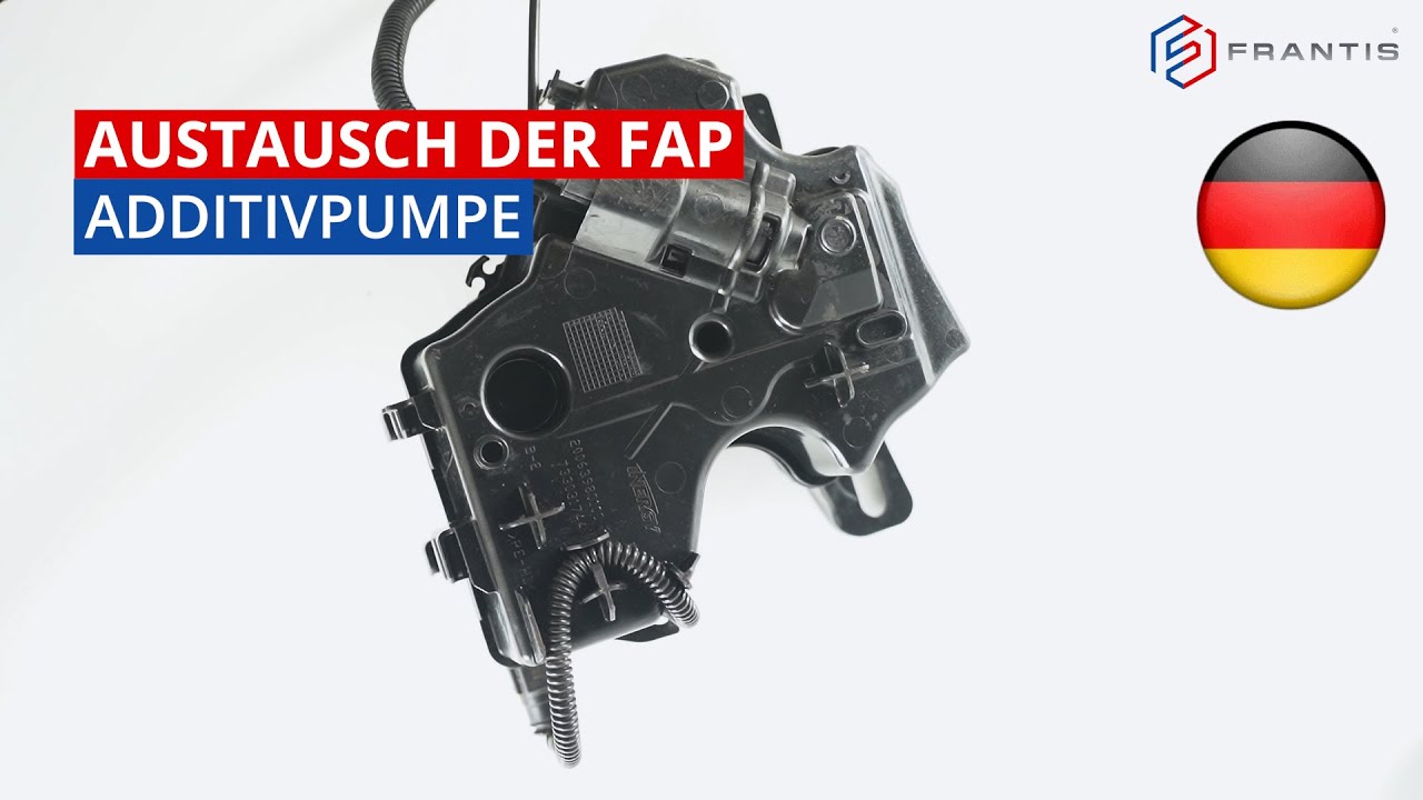 Anweisung zum Austausch der FAP Additivpumpe - Reparatursatz von FRANTIS