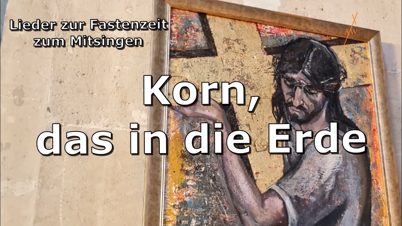 Korn, das in die Erde