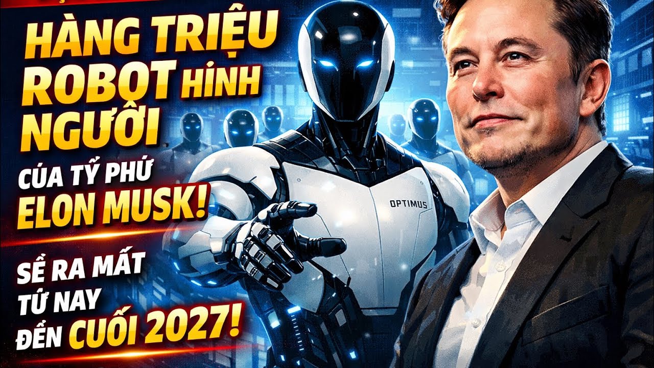 Đọc báo tiếng Pháp : Hàng triệu ROBOT hình người của tỷ phú ELON MUSK sẽ ra mắt từ nay đến cuối 2027