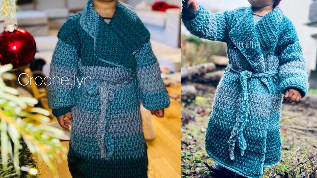 Crochet sweater pattern/ coat / mantel / cardigan/ FREE PATTERN/ crochetlyn