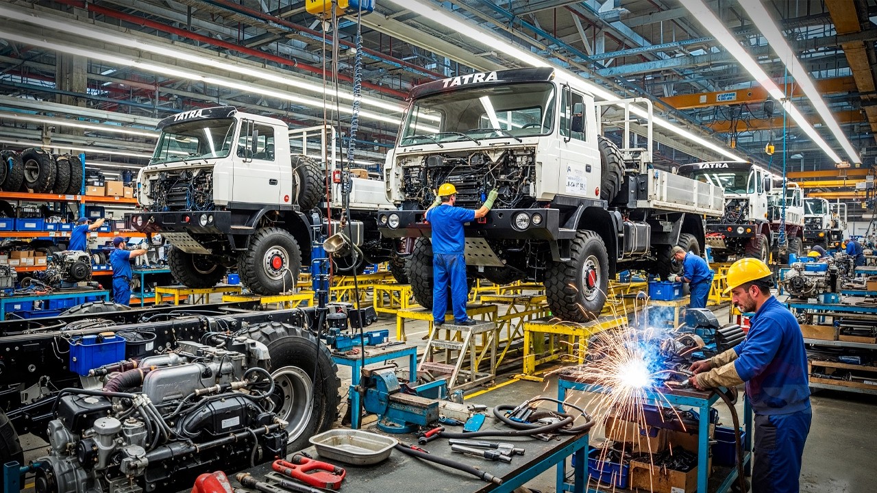 This Is How A TATRA Truck Is ACTUALLY Built | Amazing truck production line
