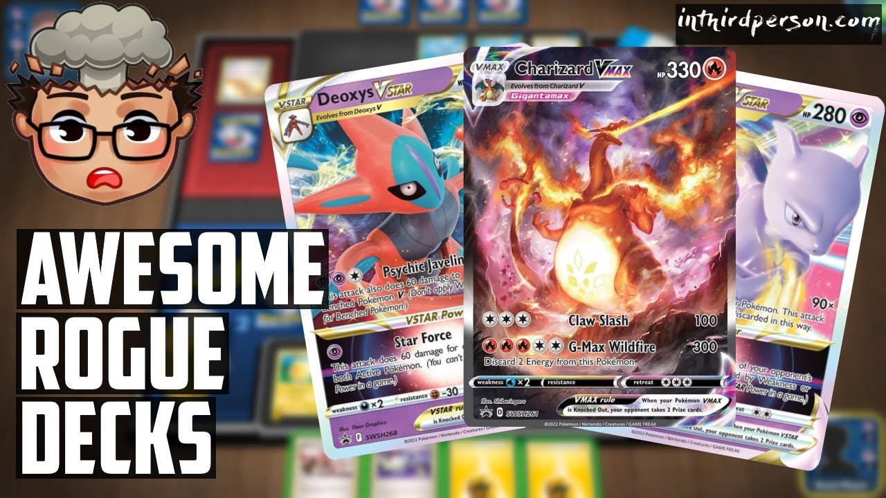 My Fave Pokemon TCG Rogue Decks! (Charizard VMAX, Mewtwo VSTAR, Goodra VSTAR, and more!)