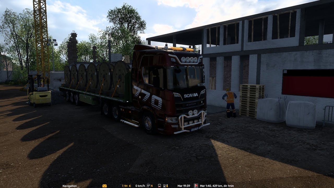 Euro Truck Simulator 2  # V 1.57 # Tourets vides pour Aurillac #