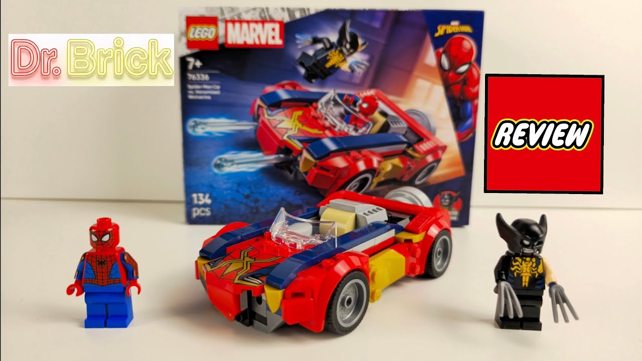 GENIALE Minifigur, passables Auto - Lego 76336 Spider-Man Car vs. Venomized Wolverine