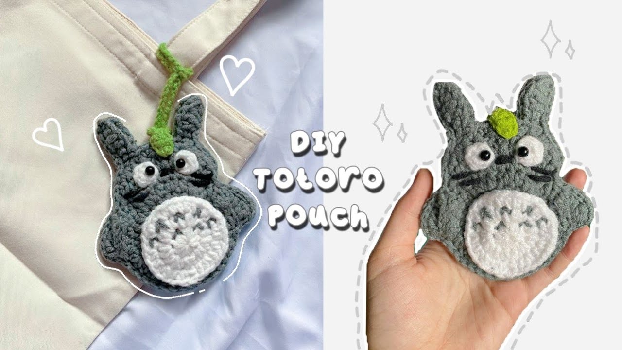 ♡ Crochet Mini Totoro Pouch Tutorial | Studio Ghibli Inspired ♡