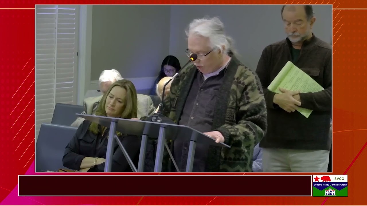 Our Public Comment to the Sonoma City Council