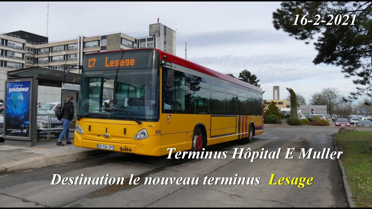 Bus Soléa C7 Mulhouse Hôpital E. Muller - Lesage.