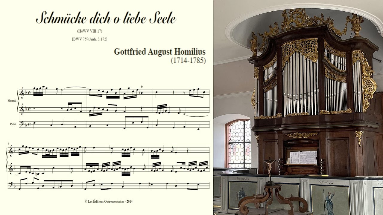 Gottfried August Homilius (1714–1785) Schmücke dich, o liebe Seele | Bürgy-Orgel (1769) Diedenbergen