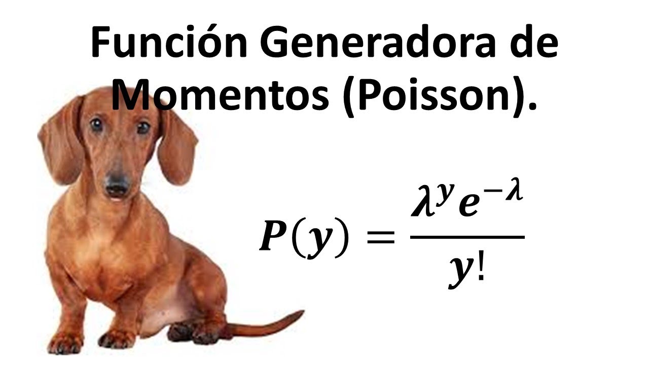 Función Generadora de Momentos Poisson