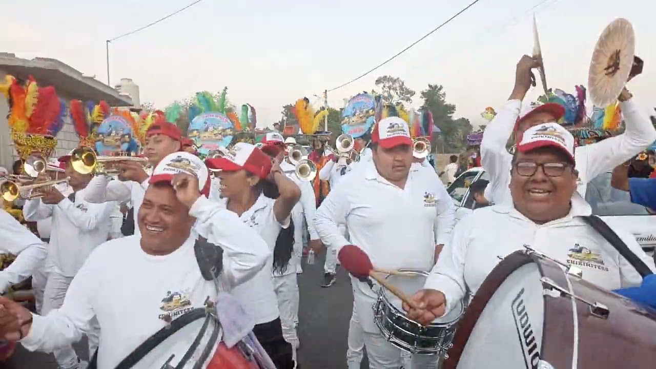 Banda Apache de Fabián Ramírez en San José Tlacotitlan Edo Mex con comparsa Santa Rosa