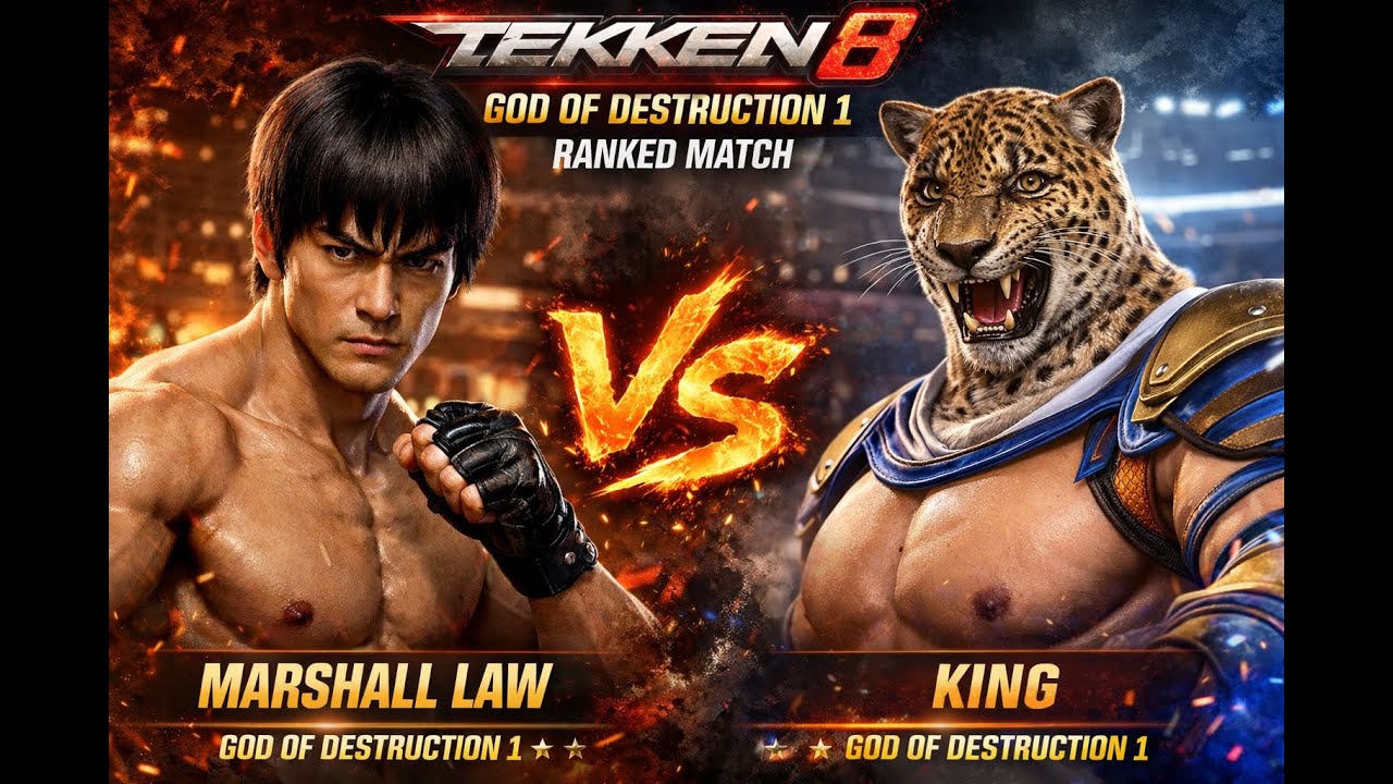 Tekken 8 law online (Ranked) God 1 King player Matchs