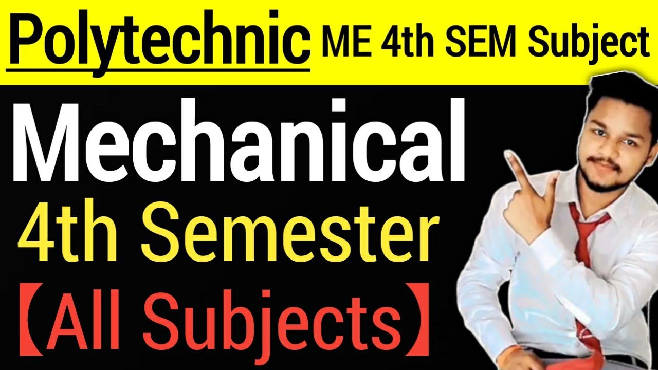 Polytechnic 4th Semester Syllabus Mechanical Engineering 2021-22|| Polytechnic New Syllabus 2022 ||