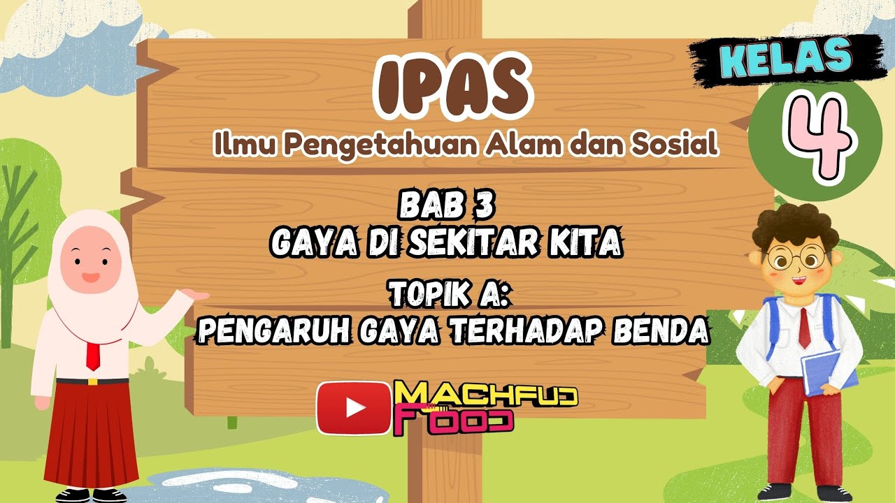 GAYA DI SEKITAR KITA || PENGARUH GAYA TERHADAP BENDA || IPAS KELAS 4 SD