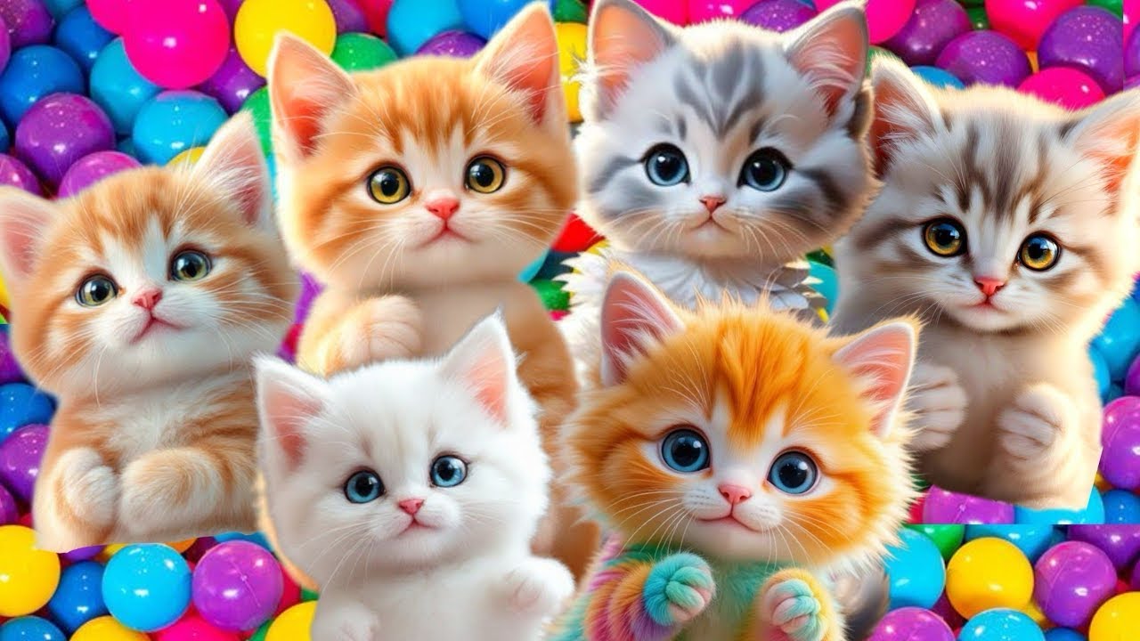 ANAK KUCING MEONG MEONG‼️KUCING GEMOY BERMAIN BOLA😻💞🐱KUCING BELANG COMEL❤️😽LAGU ANAK🇮🇩 #cat #kitten 