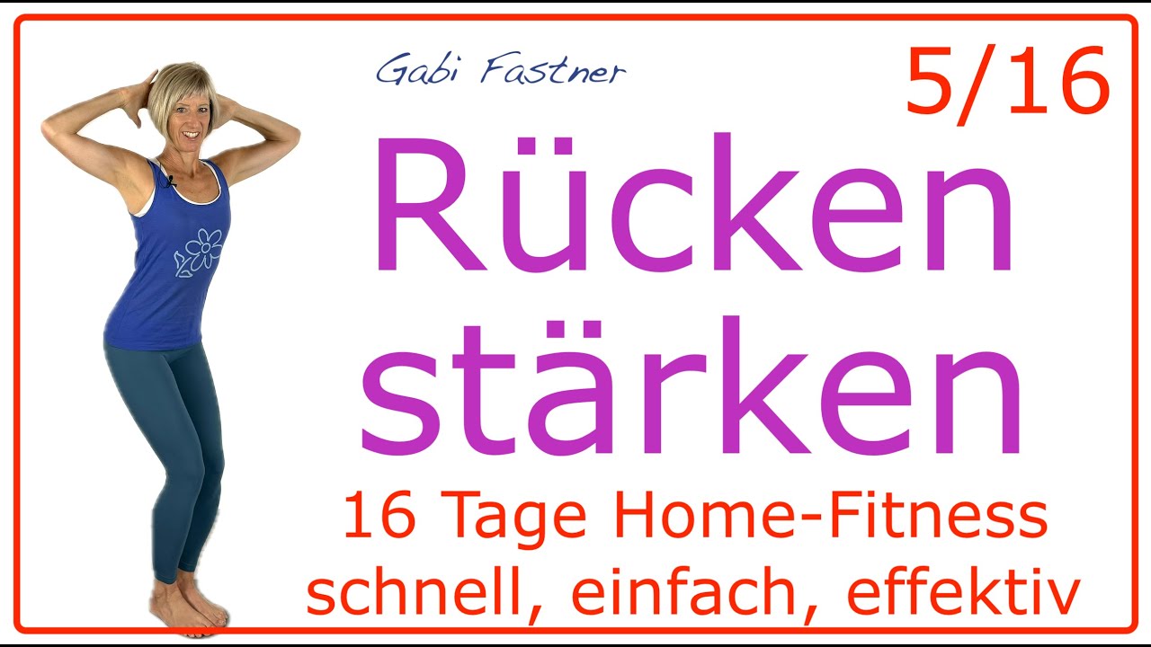 5/16 🔺 38 min. Rücken stärken | Muskulatur kräftigen, ohne Geräte