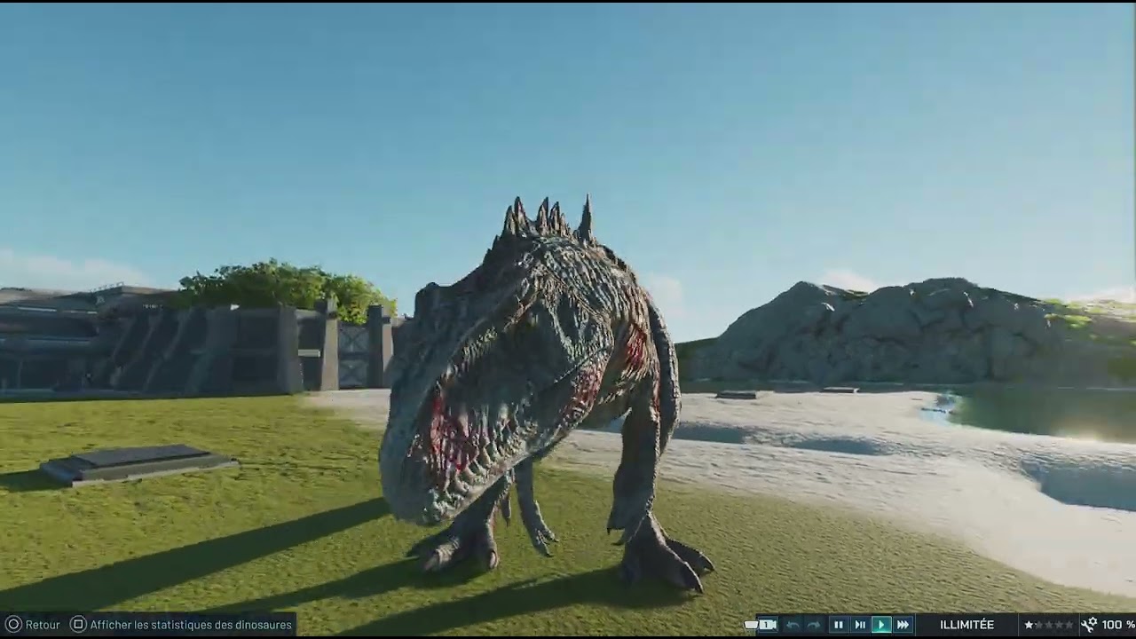 Rexy et therizinosaurus VS Giganotosaurus 