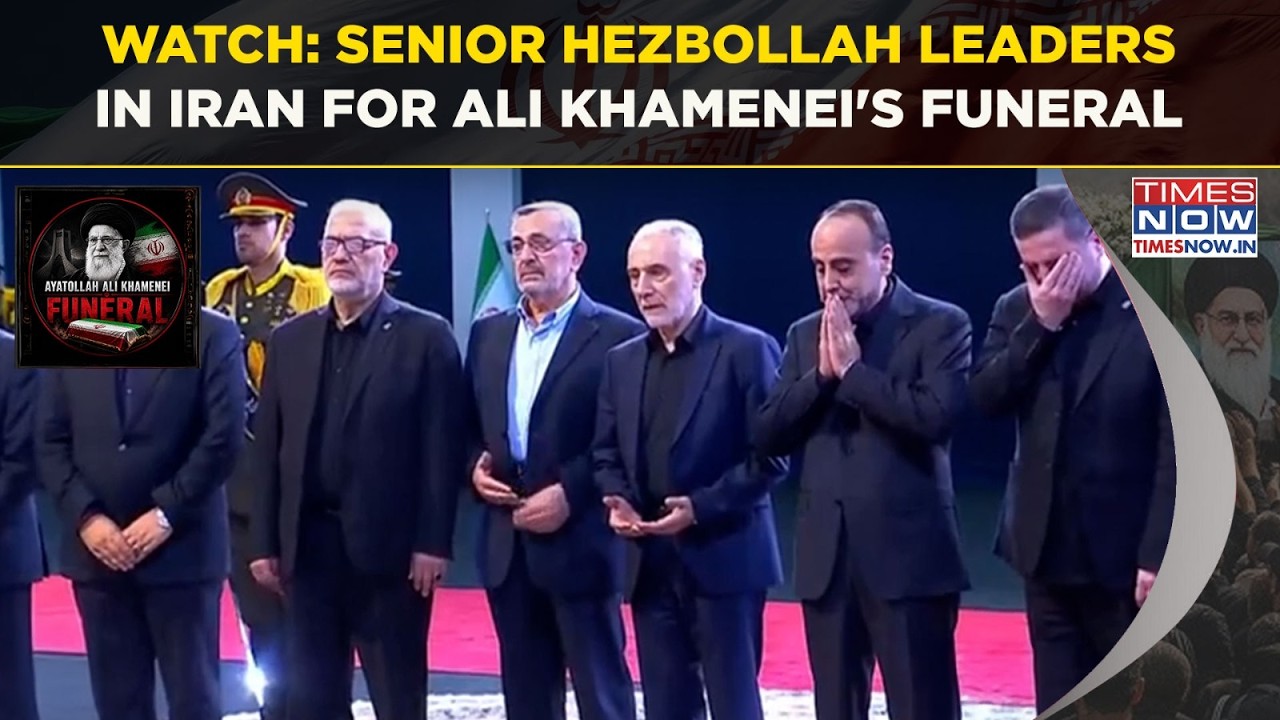 Ali Khamenei Funeral: Senior Hezbollah Delegation In Iran, Pays Tribute To Supreme Leader | Watch