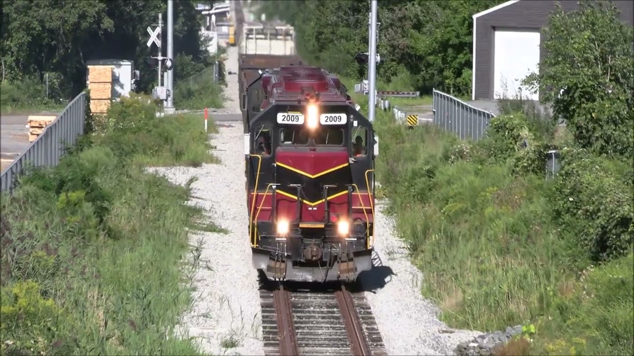 Mass Coastal Railroad hauling freight on the South Coast, MA Lines - 2024
