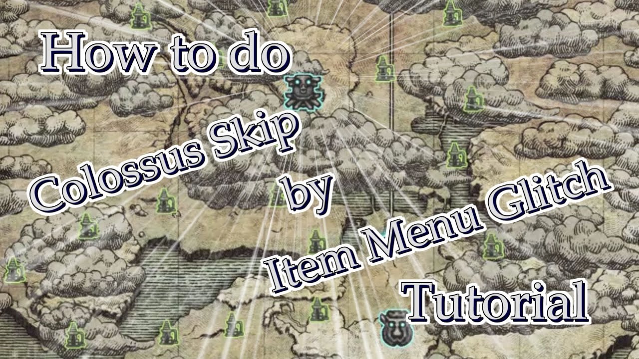 Shadow of the Colossus(PS4):How to do Colossus Skip by Item Menu Glitch tutorial