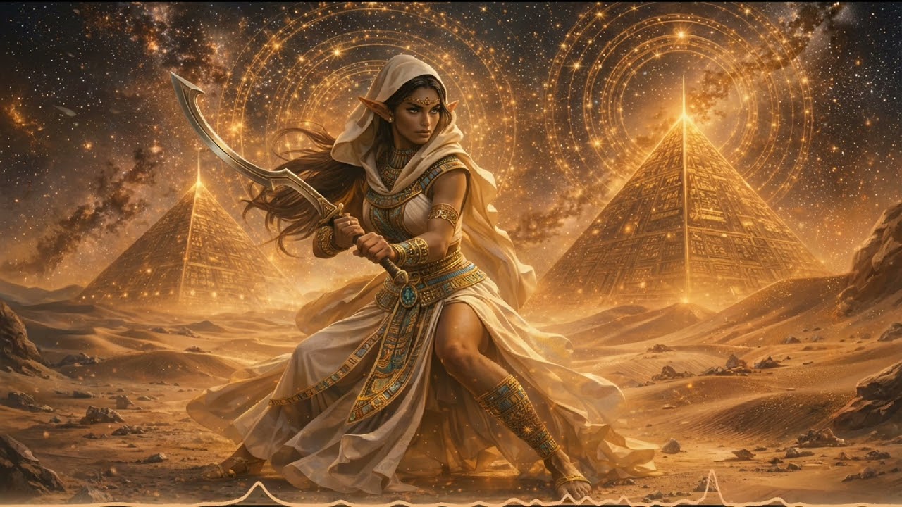 You train to win after heavy loss | Egyptian-inspired Fantasy Motivation | Royalty-free