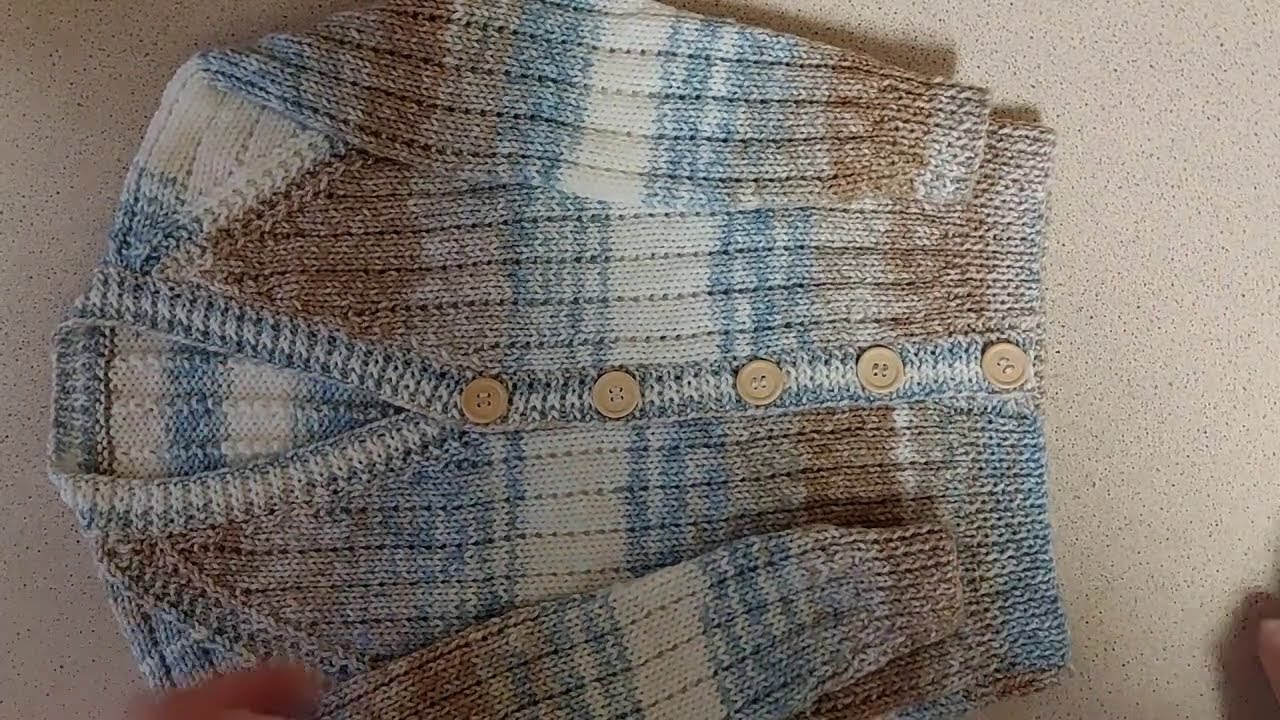 #44, Full Tutorial, 24in Mock Rib V Cardigan, Sheila's Just Knitting