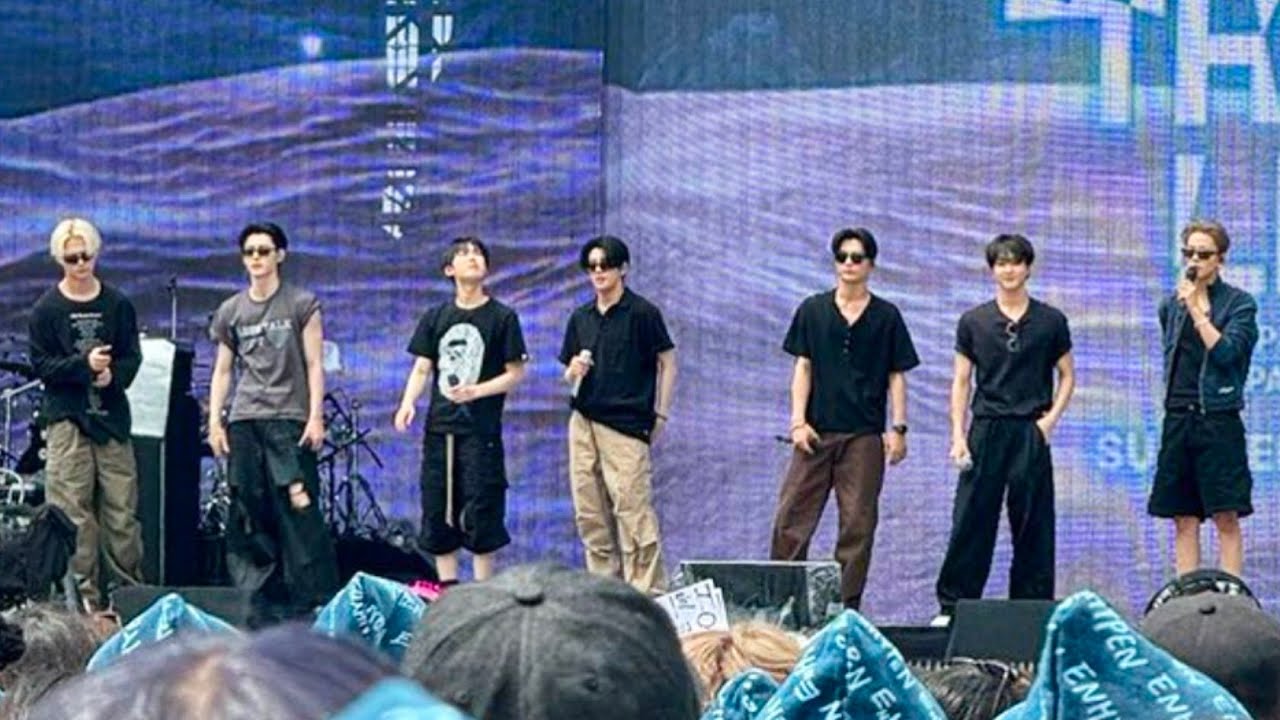 Enhypen Walk the line Soundcheck In Osaka, Japan エンハイフンヤンマースタジアム