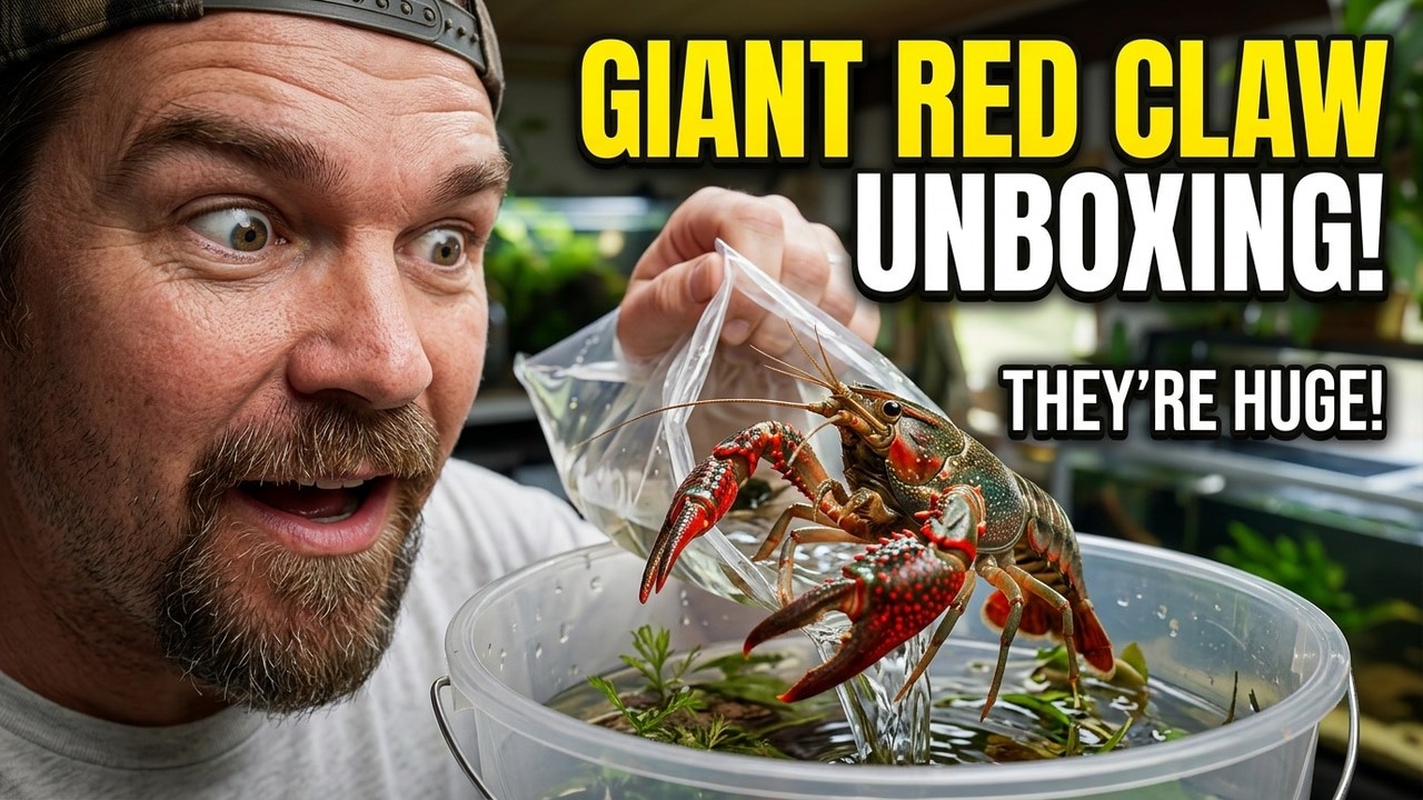 Unboxing Red Claw Crayfish – Australian Beauties & Care Tips!