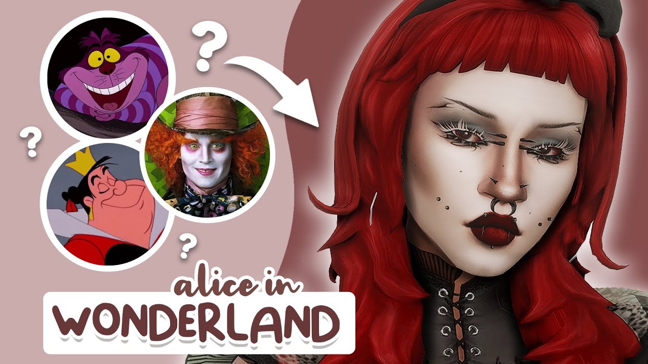 Alice in Wonderland Characters as Sims! 🐇 | Sims 4 Create a Sim