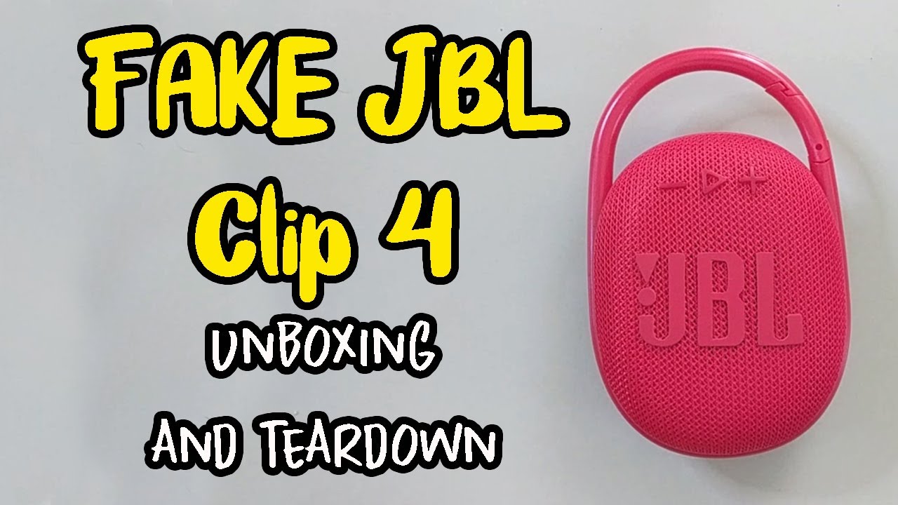FAKE JBL CLIP 4 Unboxing and Teardown