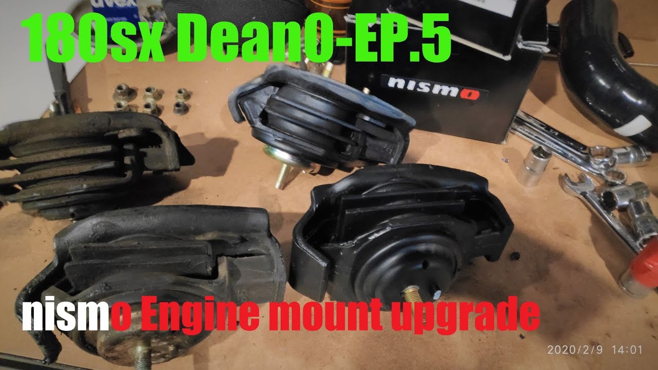 DIY SR20/180sx NISMO engine mount install - 180sxDean0 EP.5